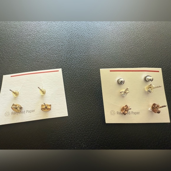 Five pair misc post earrings - Picture 2 of 4